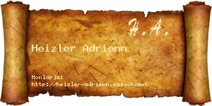 Heizler Adrienn névjegykártya